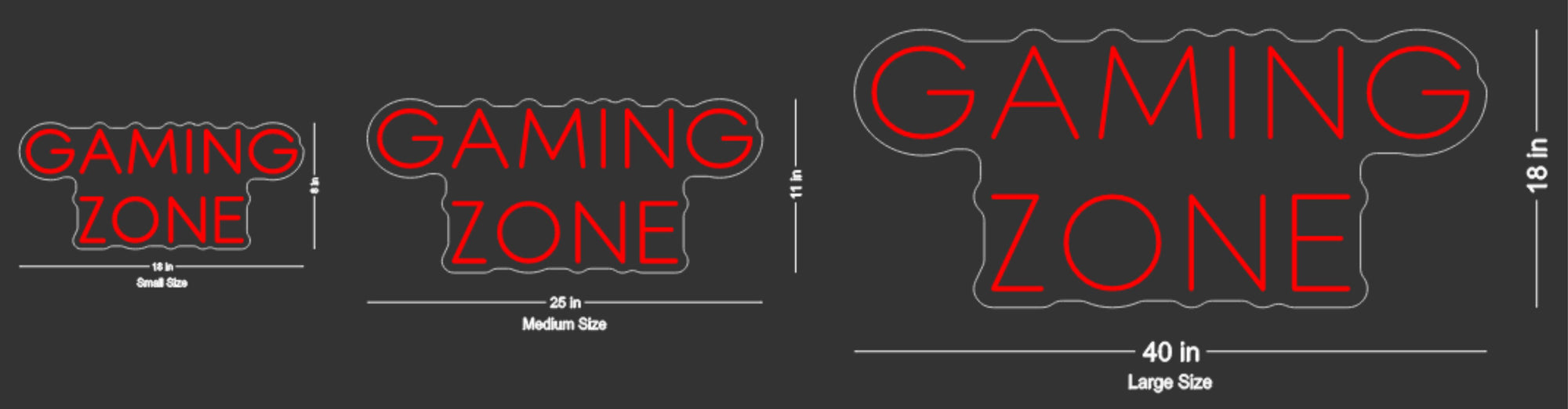 Gaming Zone Neon Sign