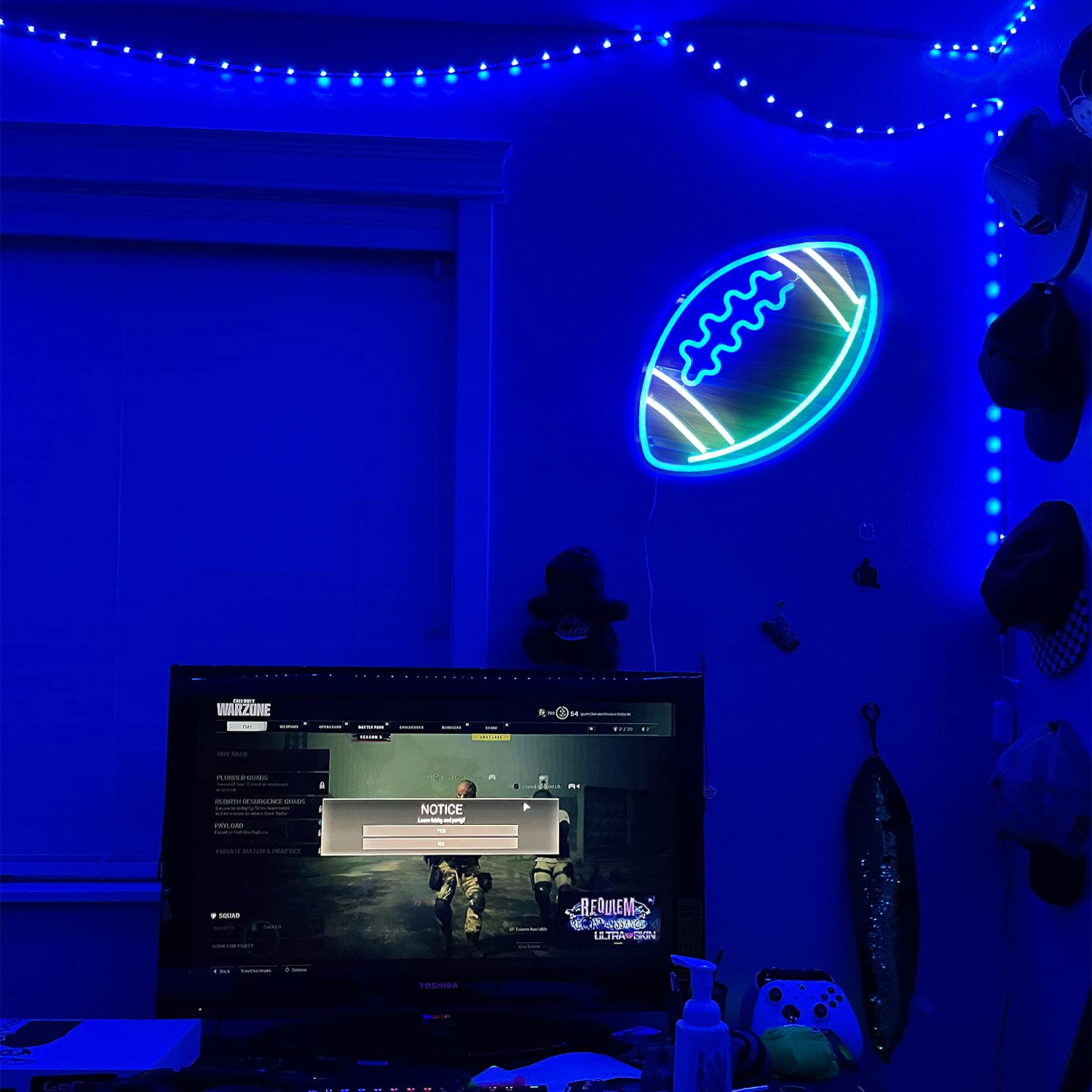 Football LED Neon Sign, Neon Nightlight American Football