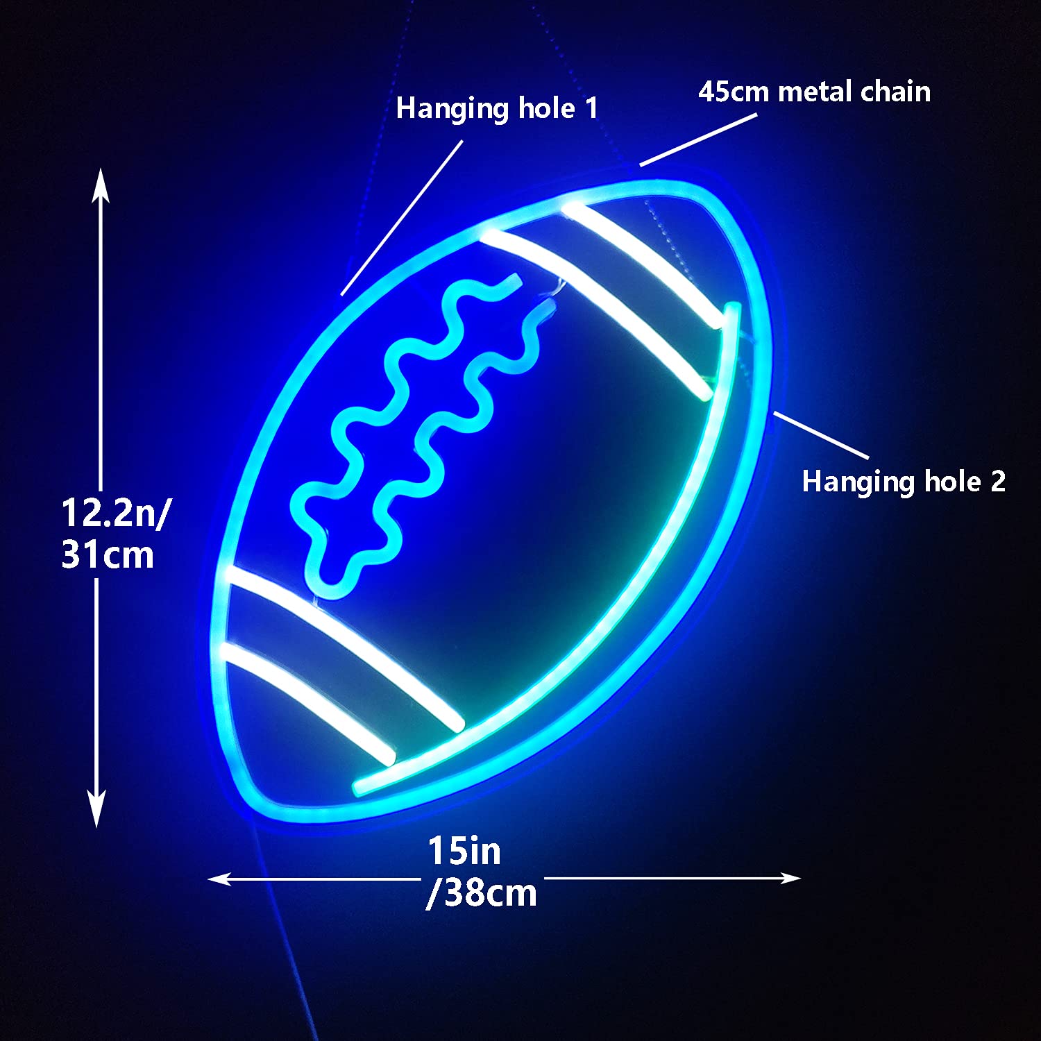 Football LED Neon Sign, Neon Nightlight American Football