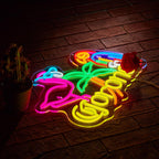 Corona Flamingo & Parrot Neon Sign – Dimmable Beer Bar Wall Light Decor