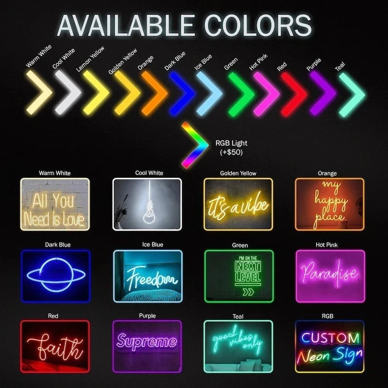 Custom LED Mirror Neon Light Sign