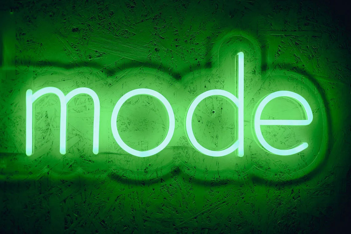 Chill mode neon sign for home