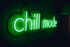 Chill mode neon sign for home