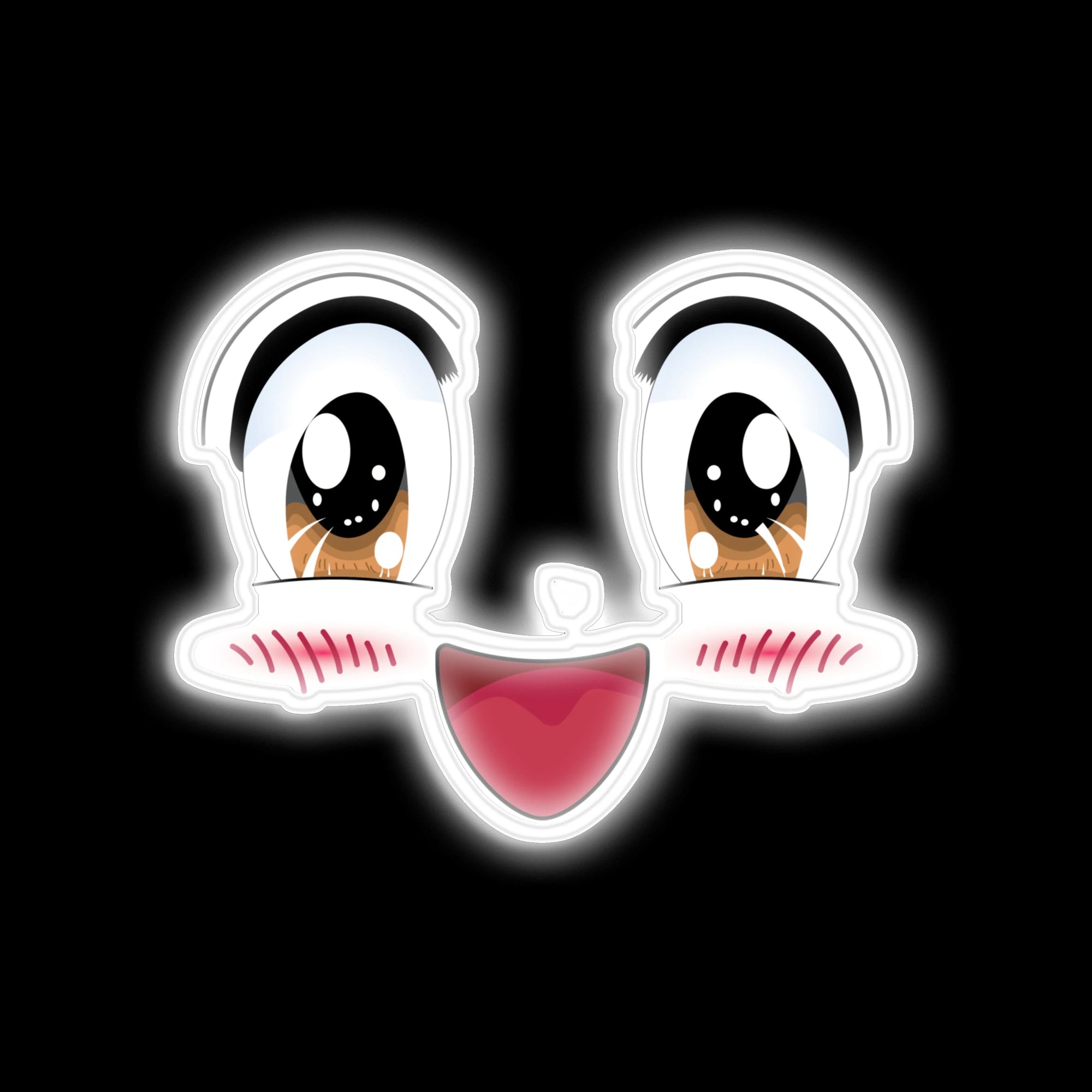 Cute Anime Face neon sign