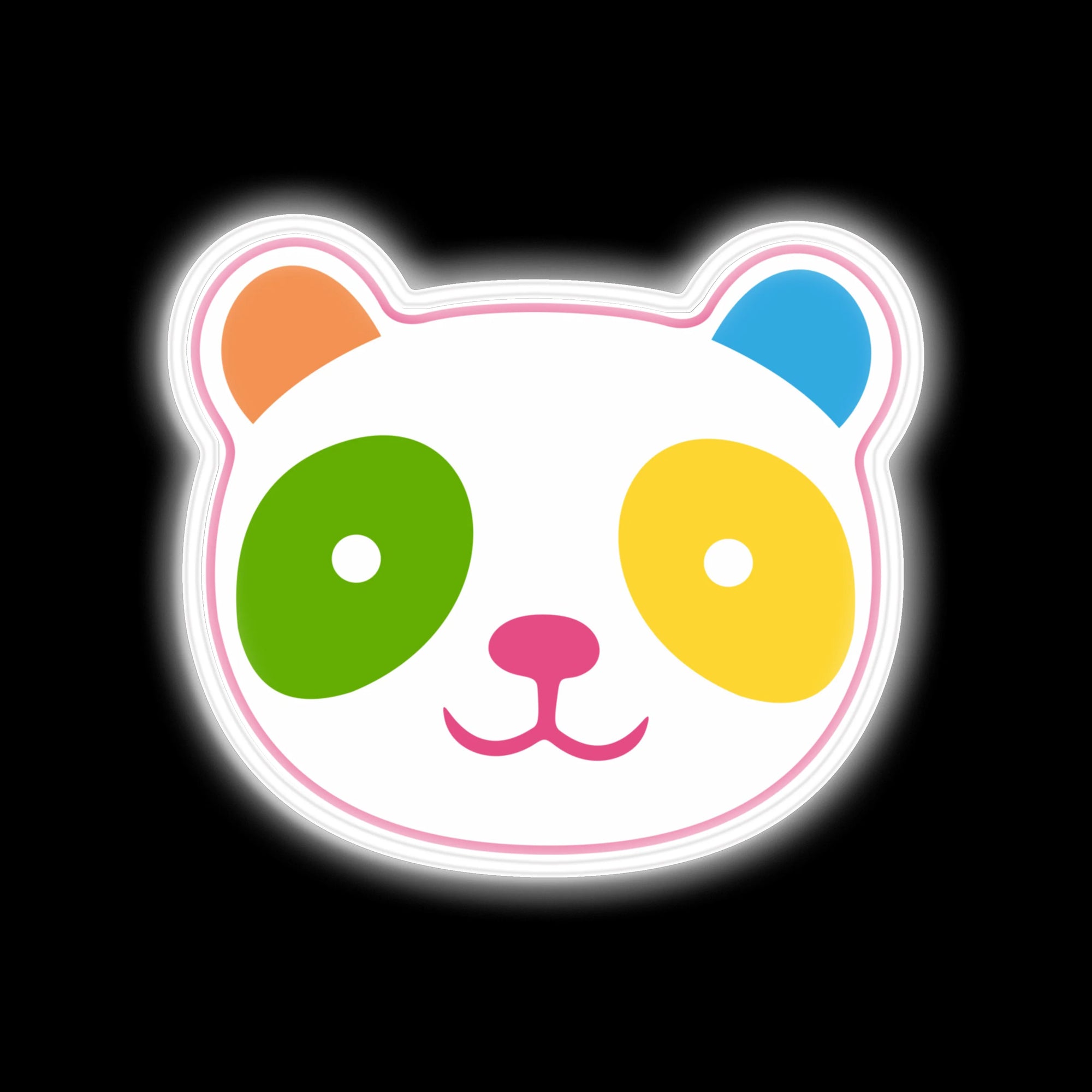 Cute Rainbow Panda neon sign