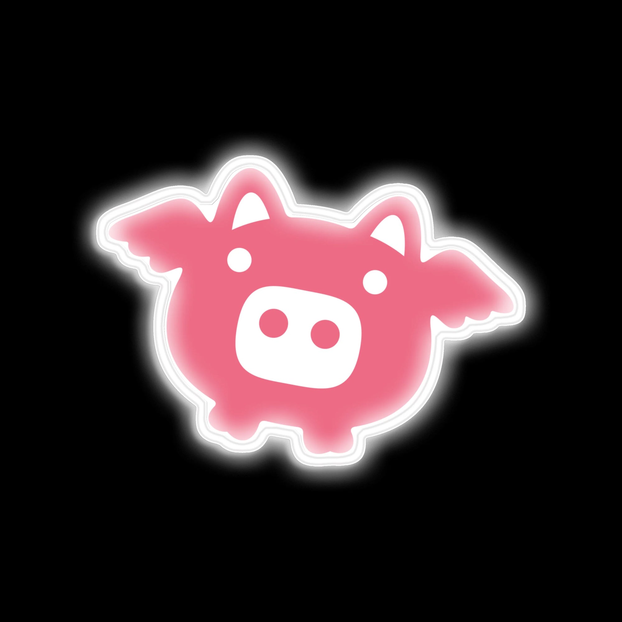 Flying Pink Pig neon sign