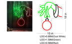 Grinch Stealing Neon Sign