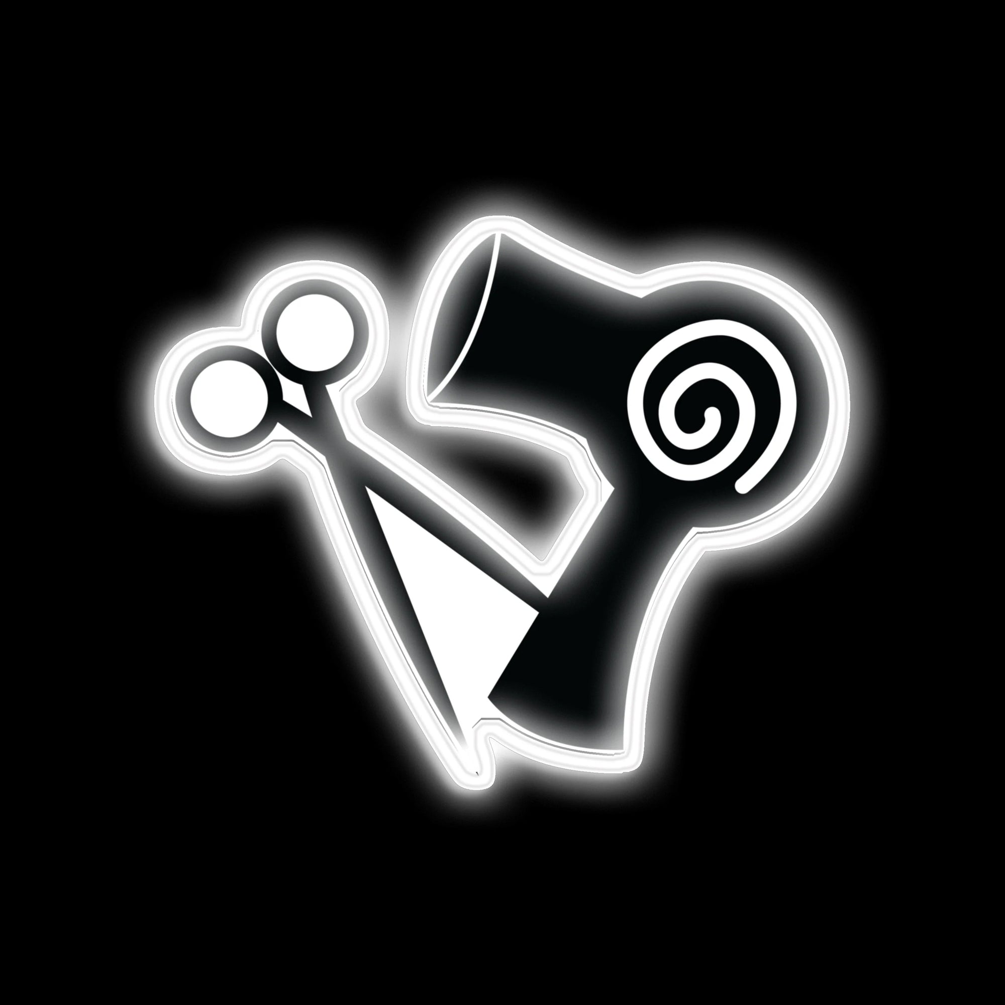Hairdryer and Scissors LED Neon Sign – Hey Neons

