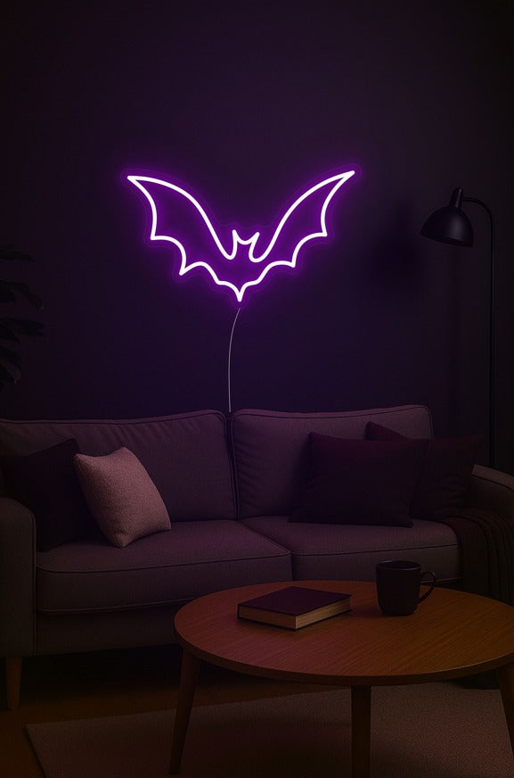 Mini Bat LED Neon Sign For Wall Decor