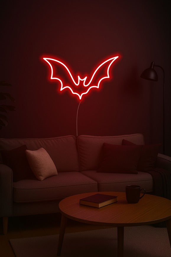 Mini Bat LED Neon Sign For Wall Decor