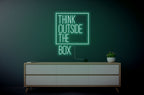 Think Outside the Box Neon Sign