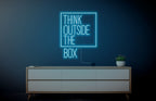Think Outside the Box Neon Sign