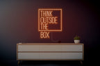 Think Outside the Box Neon Sign