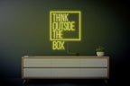 Think Outside the Box Neon Sign