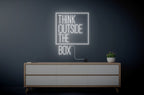 Think Outside the Box Neon Sign