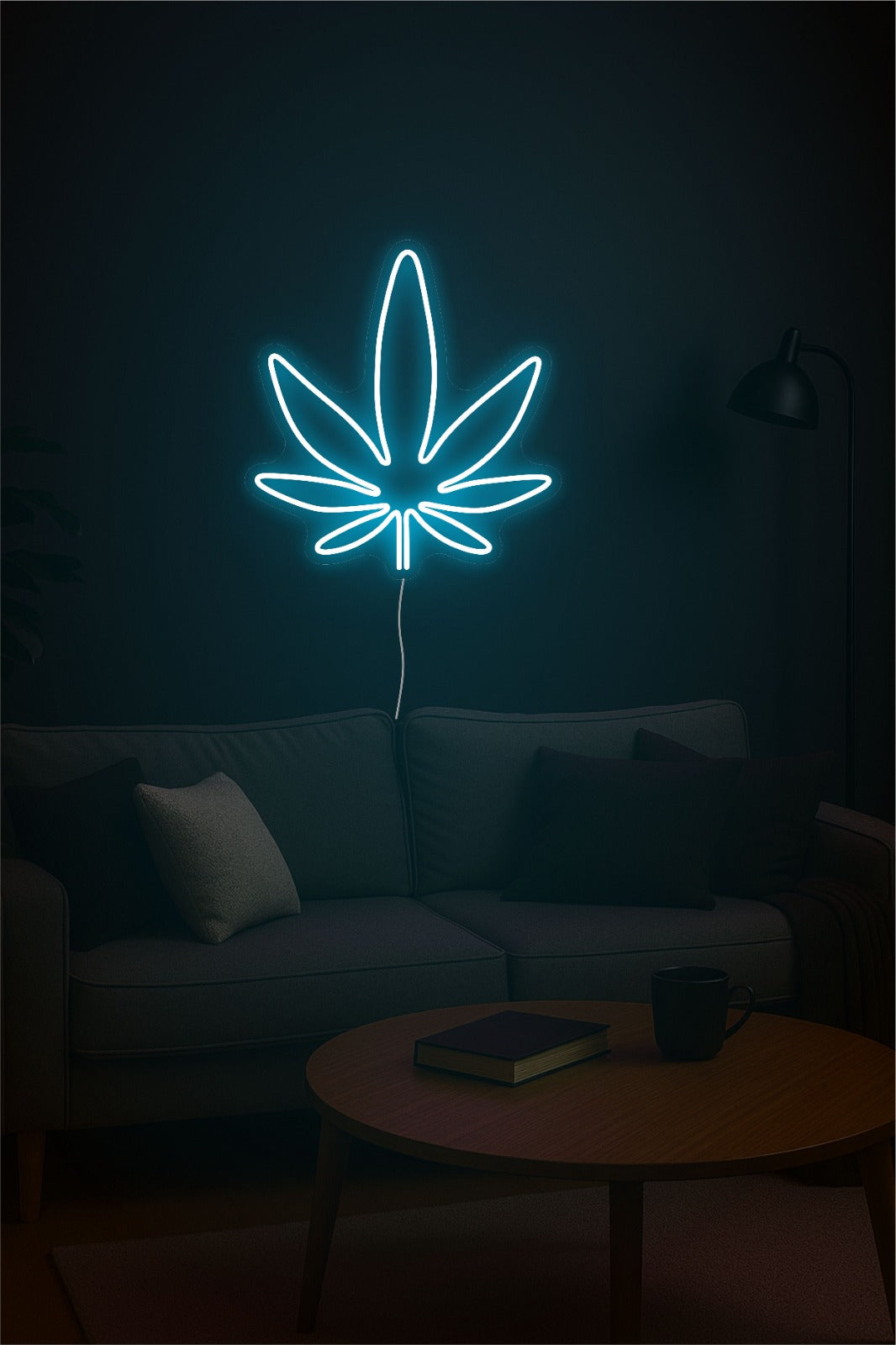 Marijuana Leaf Neon Sign – LED Wall Light Room Décor, Bars & Man Caves