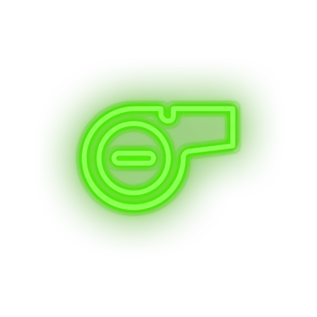 Whistle neon sign