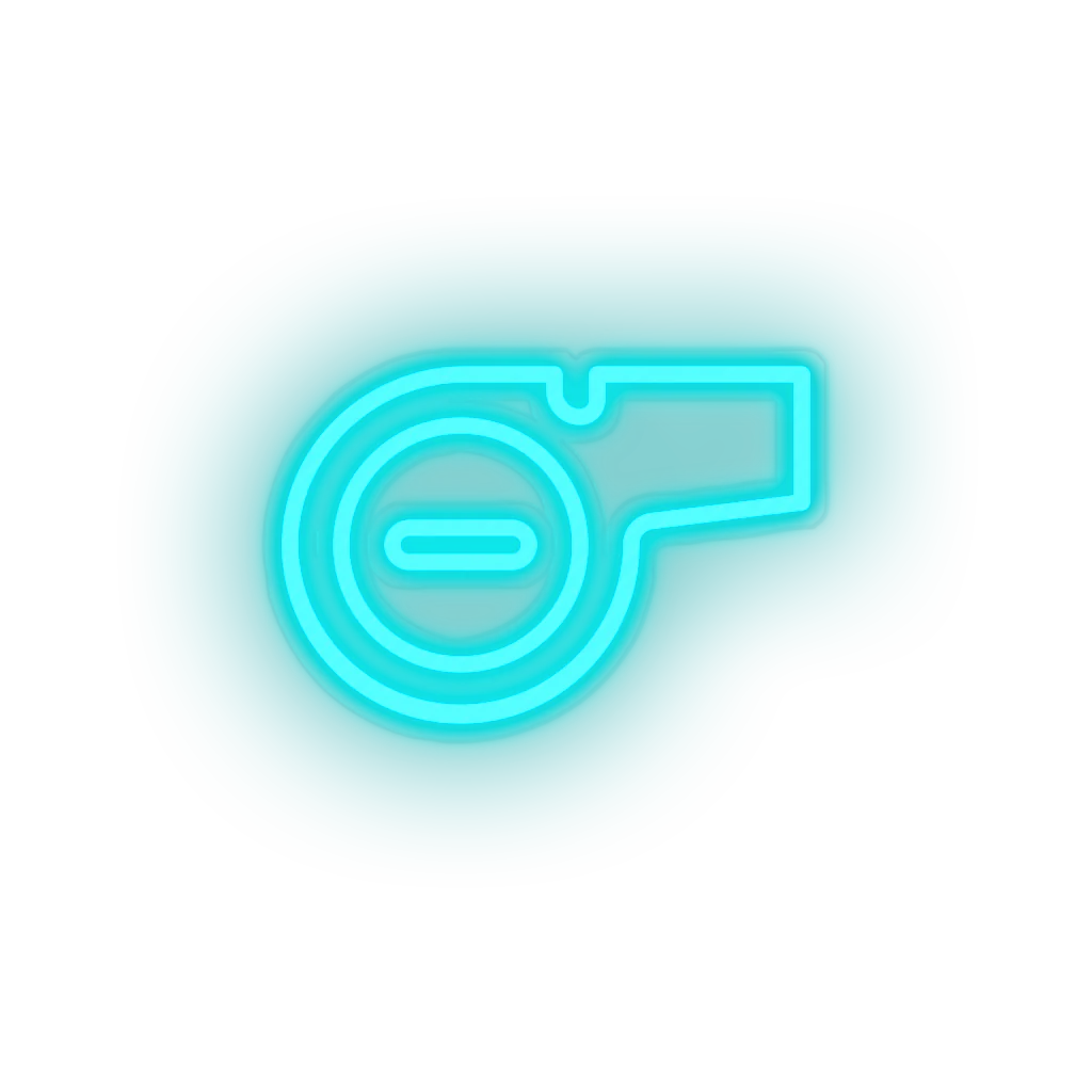 Whistle neon sign