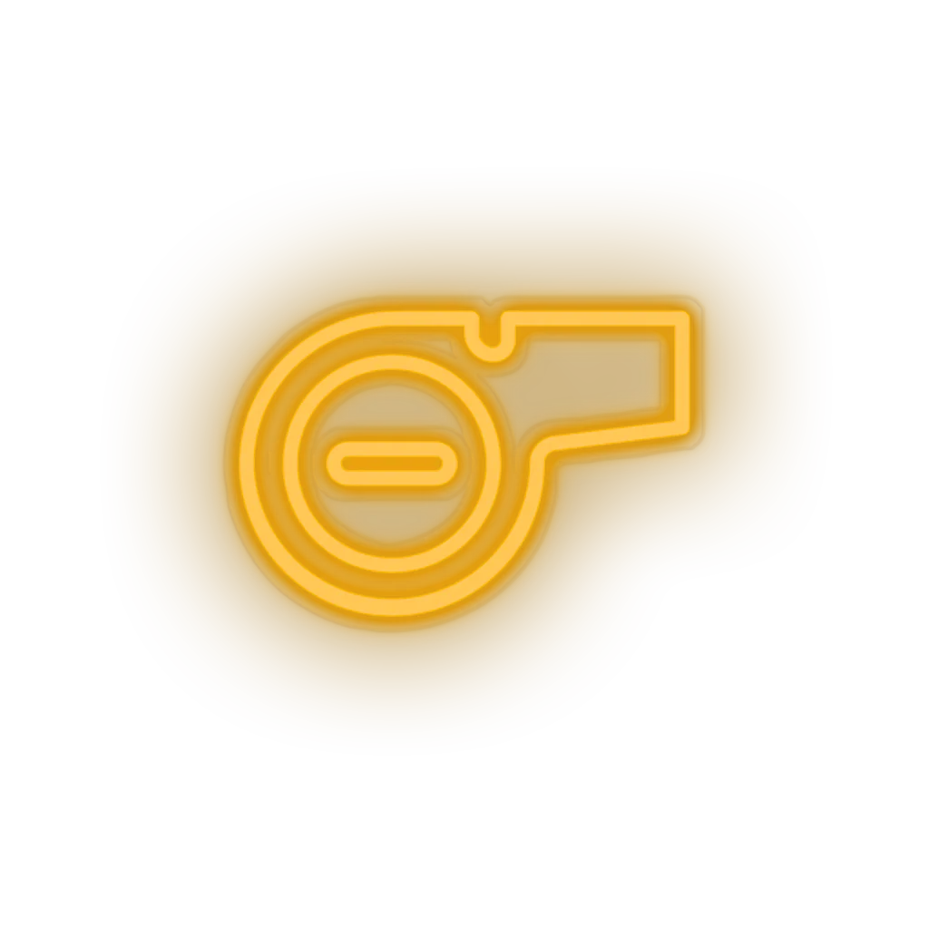 Whistle neon sign