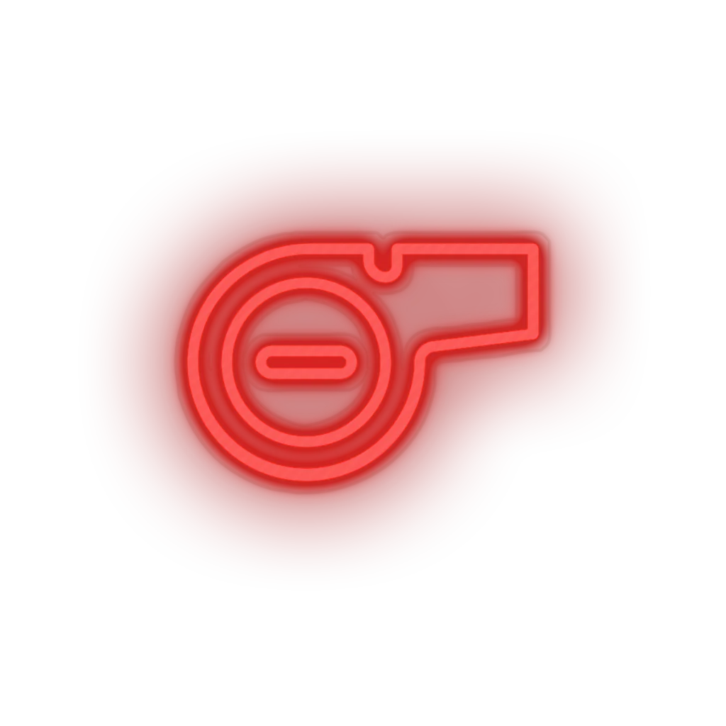 Whistle neon sign