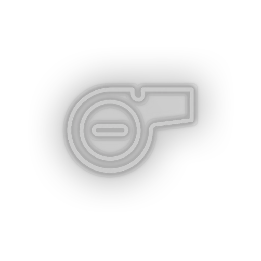 Whistle neon sign