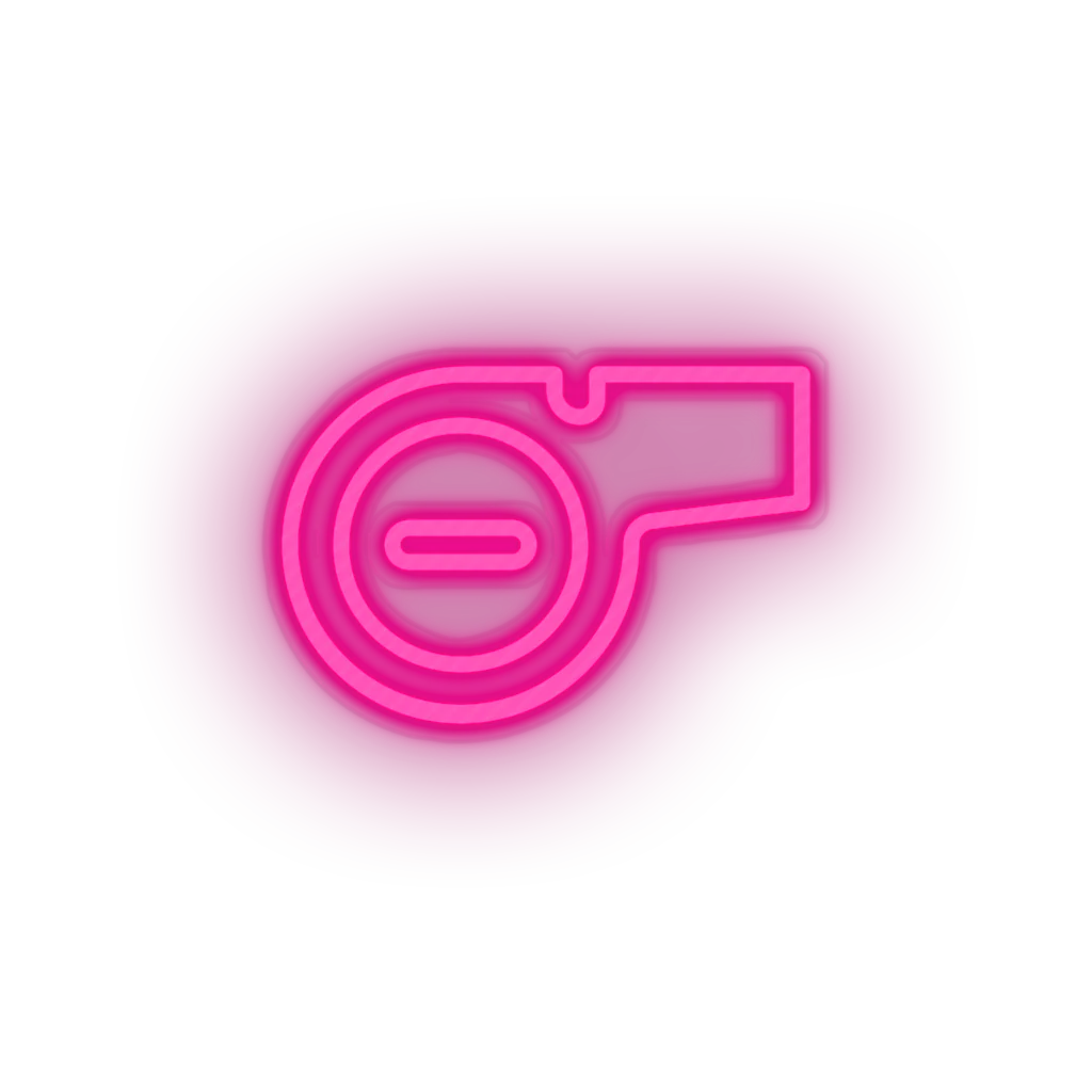 Whistle neon sign