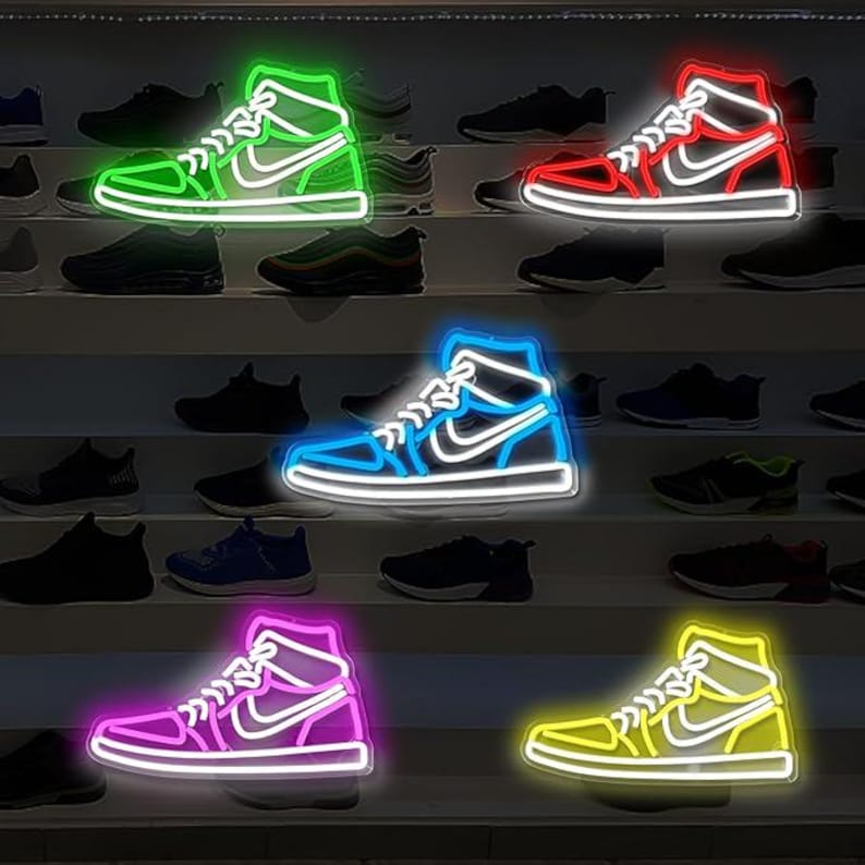 Sneakers Neon Sign | Custom Neon Sign | Sneakers Sign