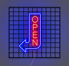 Double Sided Waterproof Open Sign Neon