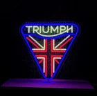 Triumph Motorcycles Custom 20 * 22 inches Neon Sign White & Red Colors