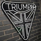 Triumph Motorcycles Custom 20 * 22 inches Neon Sign White & Red Colors