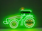 John Deere Farm Tractor Busch Light Beer LED Neon Light Lamp Sign With Dimmer