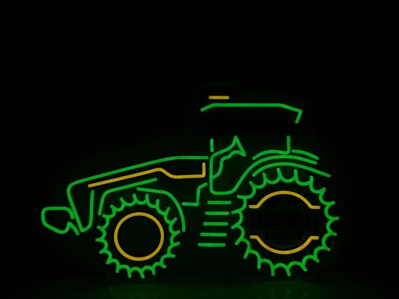 John Deere Farm Tractor Busch Light Beer LED Neon Light Lamp Sign With Dimmer