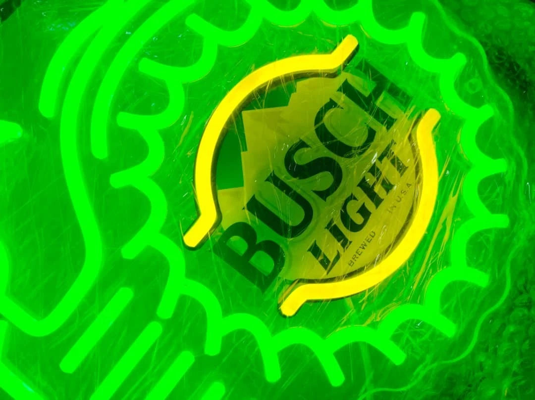 John Deere Farm Tractor Busch Light Beer LED Neon Light Lamp Sign With Dimmer