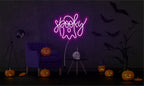Spooky Boo Neon Sign Custom Halloween Neon Sign Led Sign Cute Ghost Light Sign