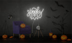 Spooky Boo Neon Sign Custom Halloween Neon Sign Led Sign Cute Ghost Light Sign