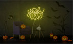 Spooky Boo Neon Sign Custom Halloween Neon Sign Led Sign Cute Ghost Light Sign