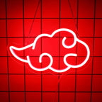 Cloud Akatsuki Neon Naruto Sign – Red LED Wall Light for Anime Room, Otaku, Decor Fans