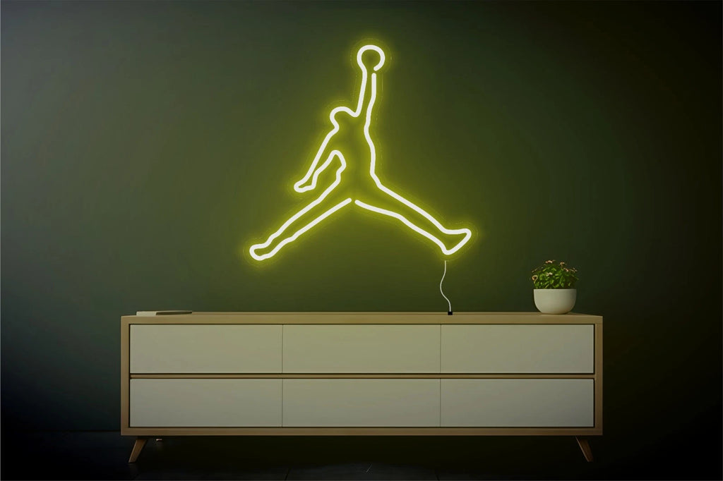 Custom Basketball Neon Sign – LED Sports Wall Light for Man Cave or Game Room