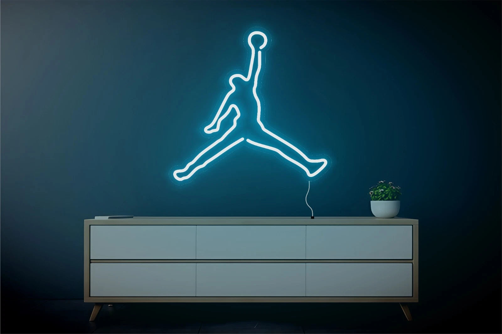 Custom Basketball Neon Sign – LED Sports Wall Light for Man Cave or Game Room