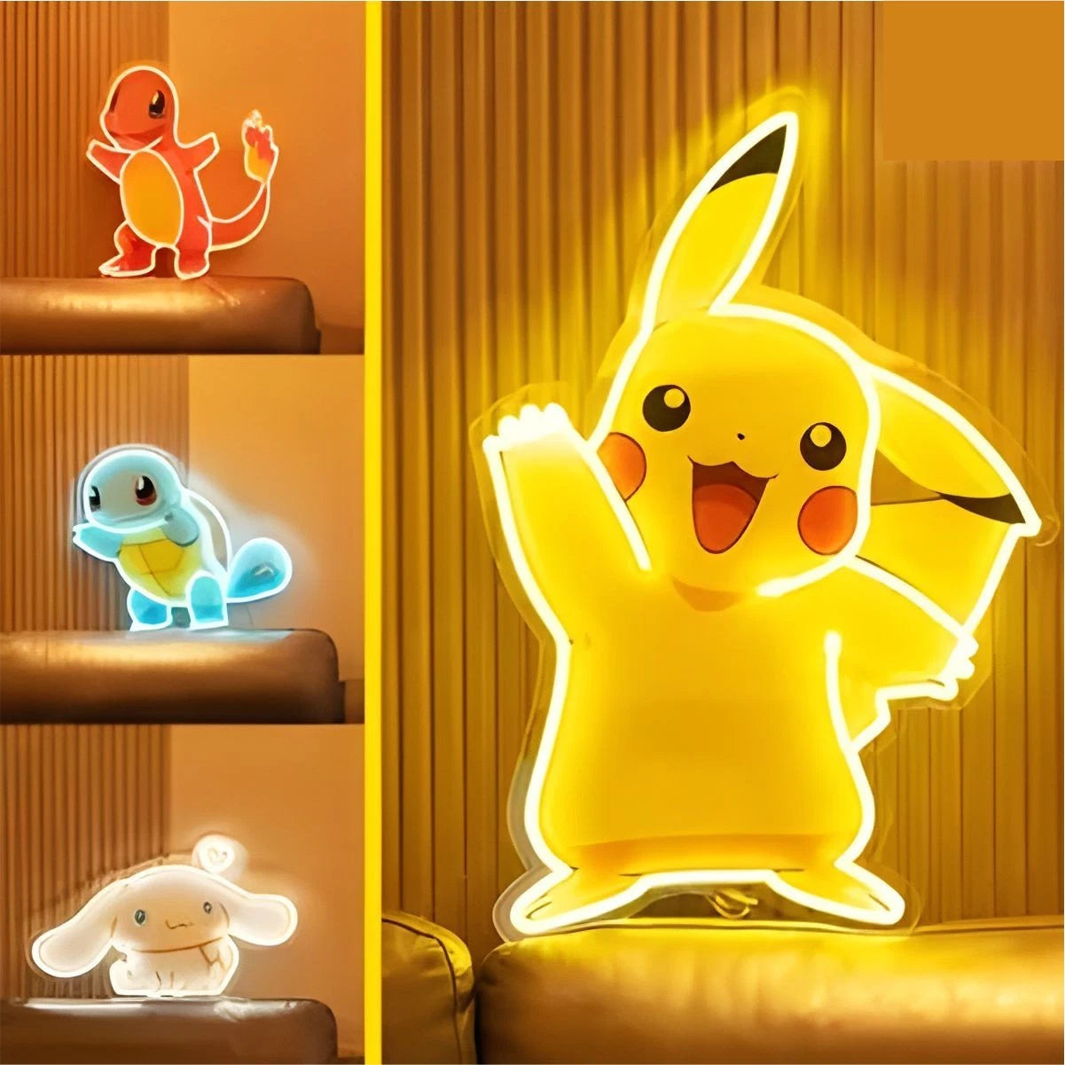 Pikachu UV Neon Sign For Wall Decor | Led Neon Sign