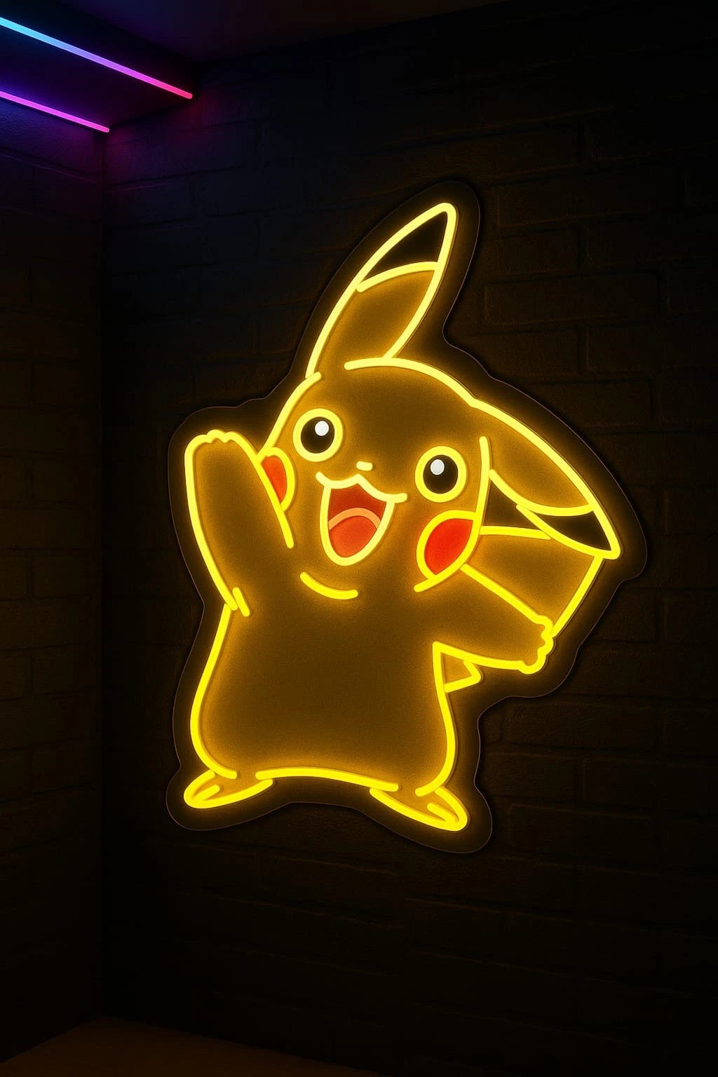 Pikachu UV Neon Sign For Wall Decor | Led Neon Sign