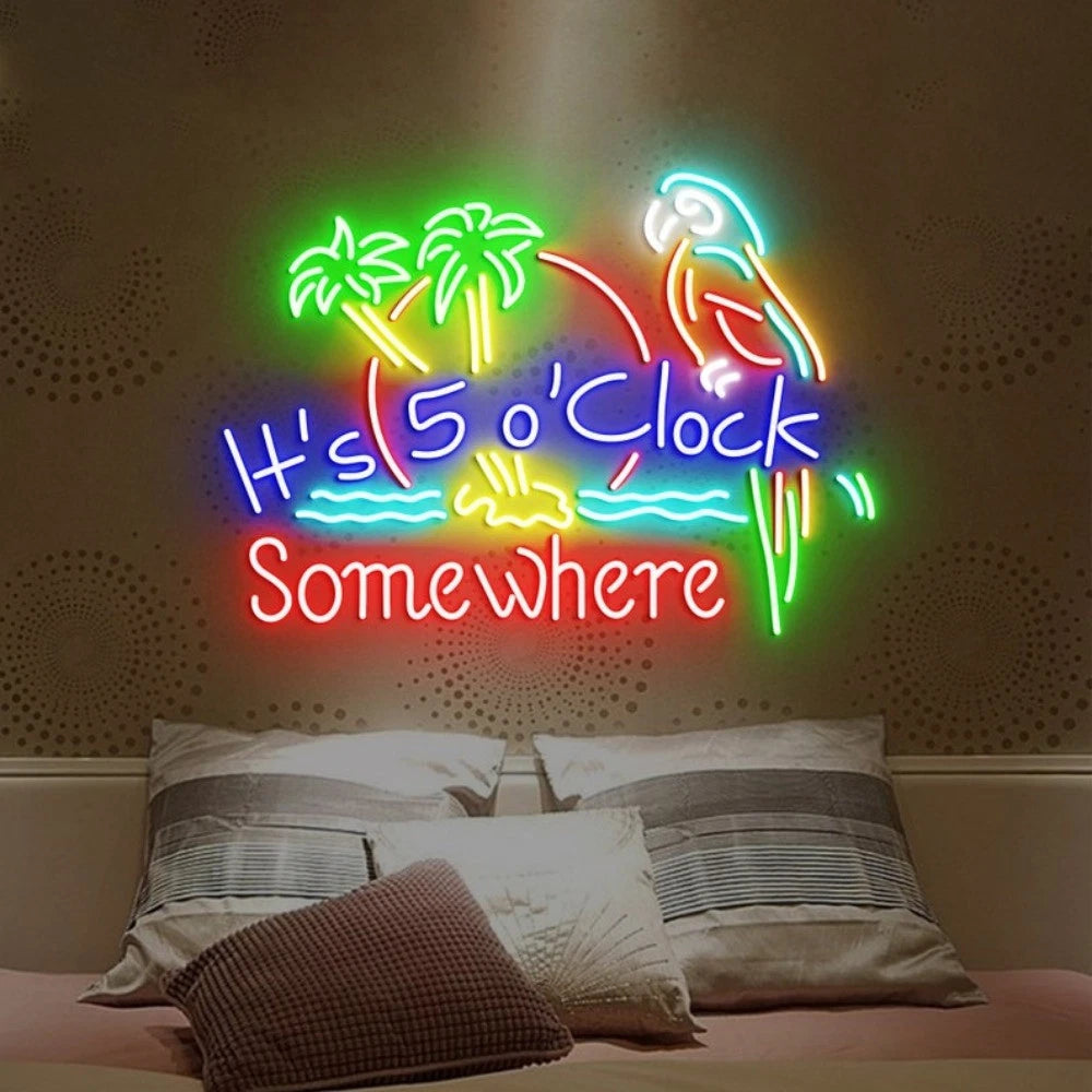 It's 5 O'Clock Somewhere' Neon Signs